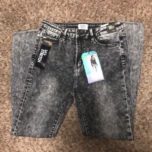 Simple Society “Hi-Rise” “Skinny” “Ankle” Acid Wash Jeans